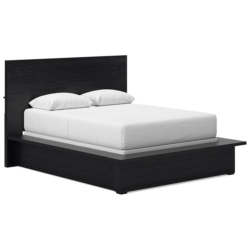 Londer – Black – Queen Panel Bed