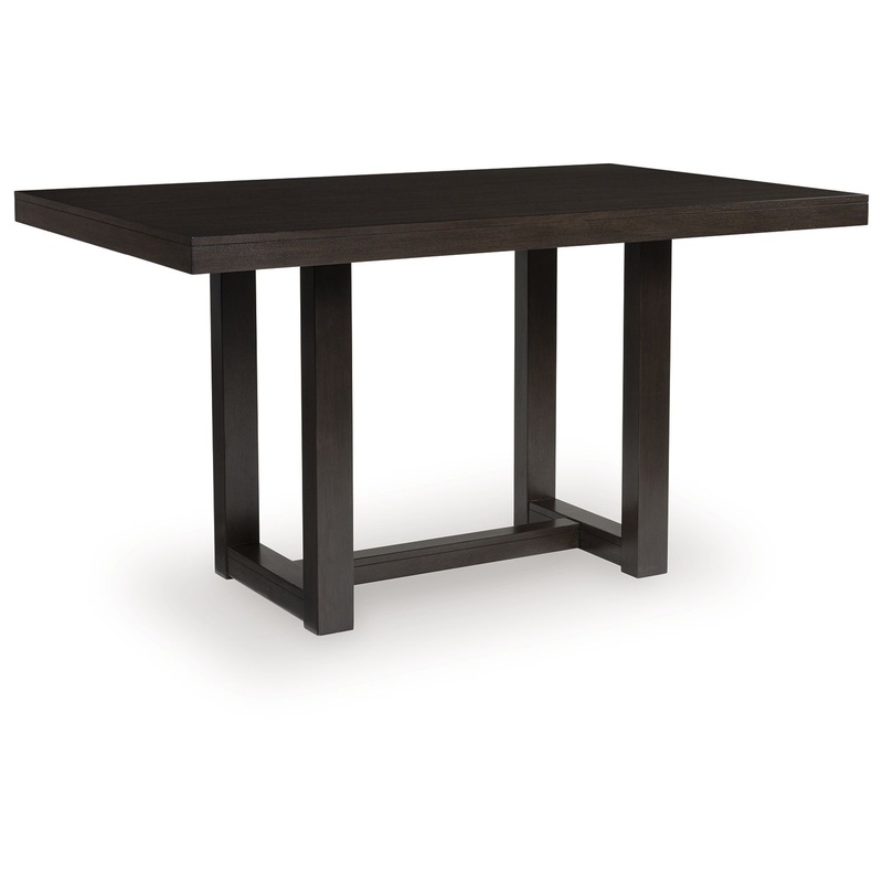 Neymorton – Dark Grayish Brown – Rectangular Dining Room Counter Table