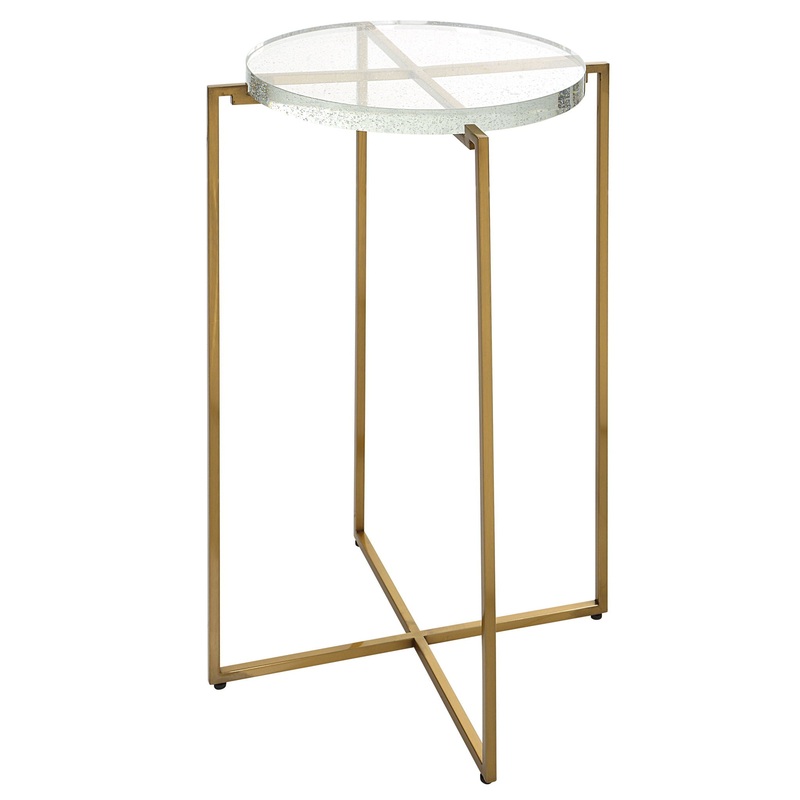 Star-Crossed – Glass Accent Table – Gold