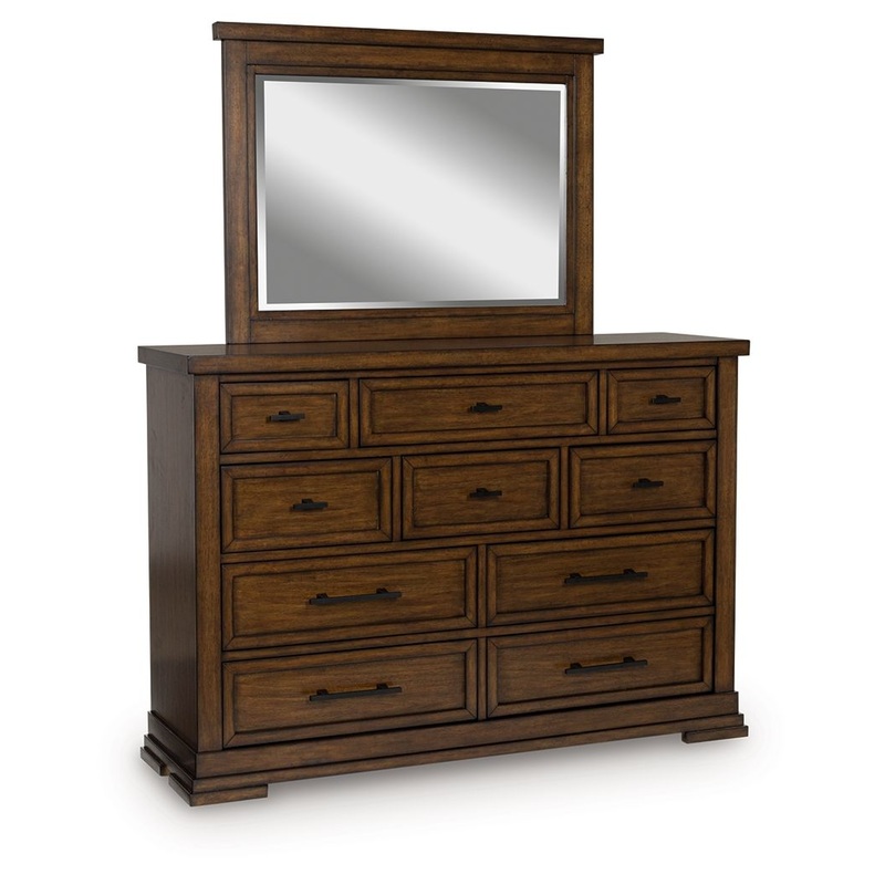 Taffenbrook – Medium Brown – Dresser And Mirror