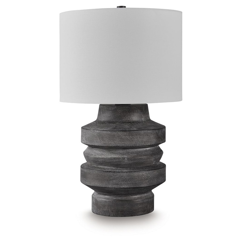 Wahida – Distressed Black – Poly Table Lamp
