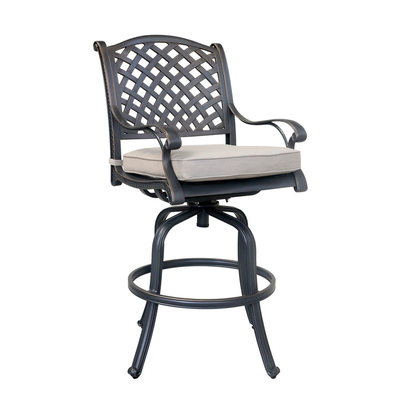 Bar Stool (Set of 2)|Dark Brown|Black