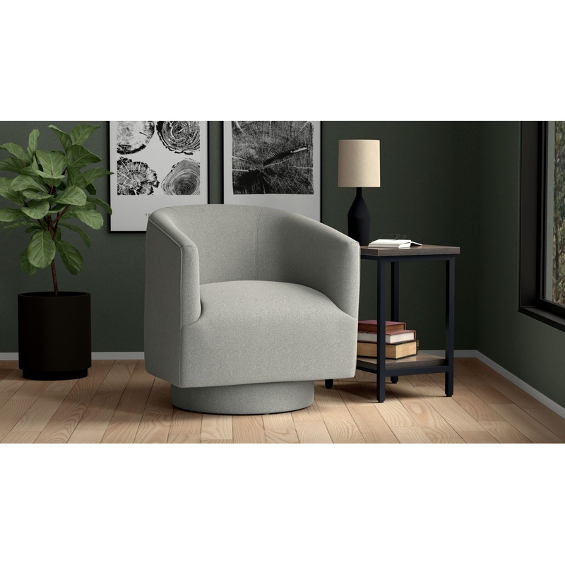 Bralin – Swivel Accent Chair|Gray|Blue|Dark Green|White|Light Blue