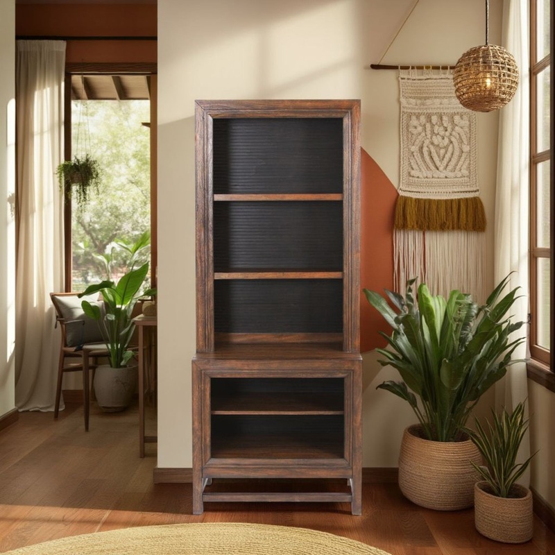 Branson – Bookcase Pier, Two Tone – Brown