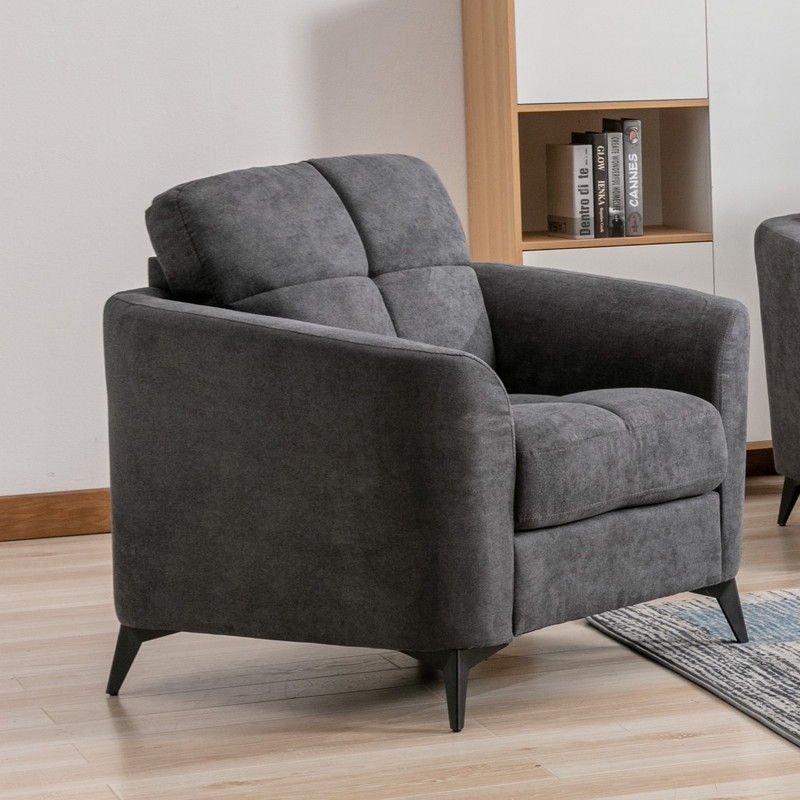 Callie – Woven Fabric Chair|Gray|Dark Gray