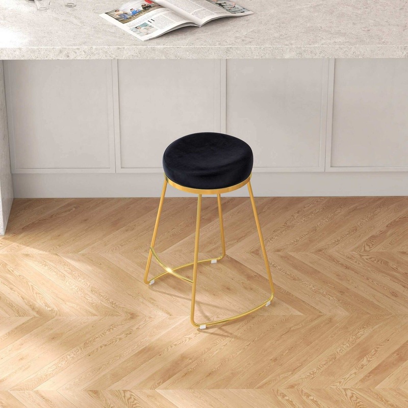 Jane – 26 Mid-Century Modern Luxury Upholstered Stool