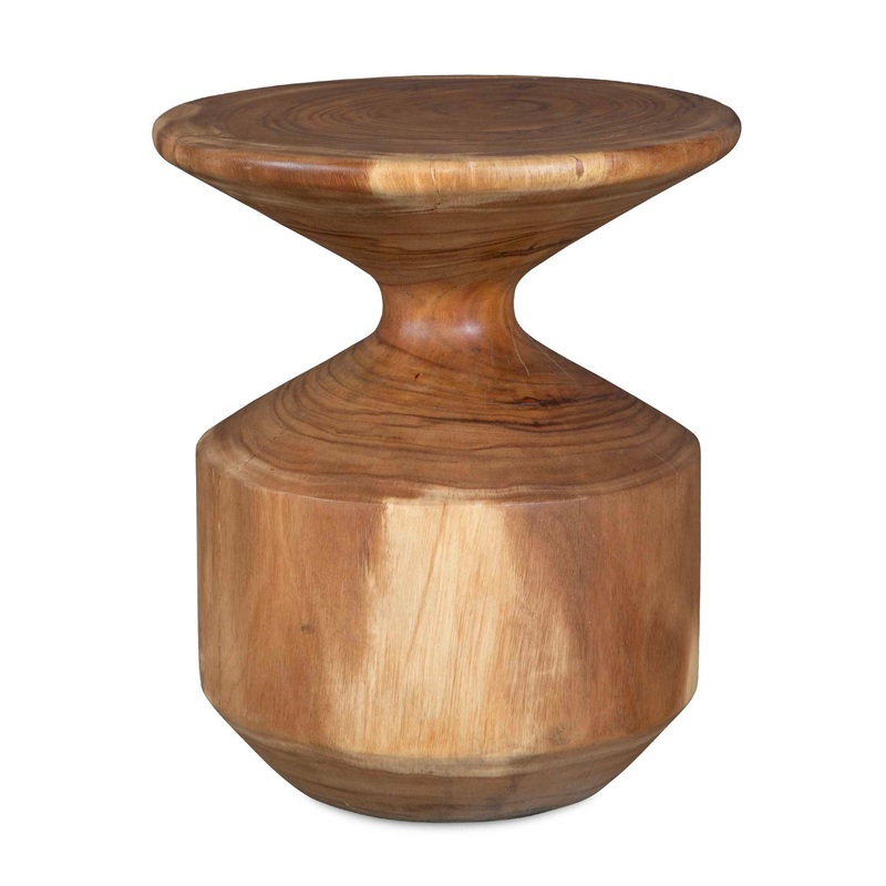 Lynx – Hourglass Accent Table – Dark Brown