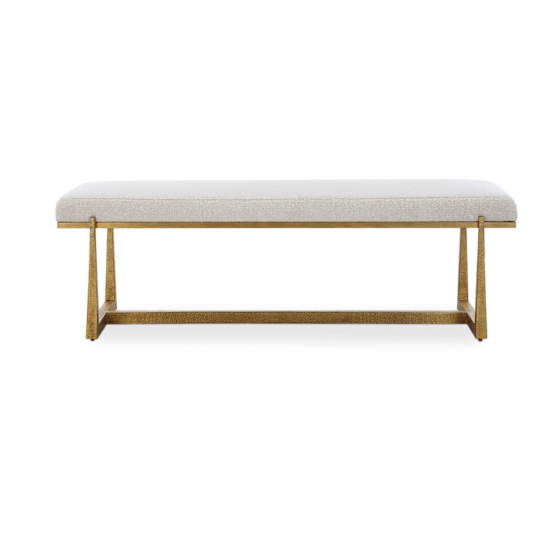 Midas – Bench – Antique Gold & White