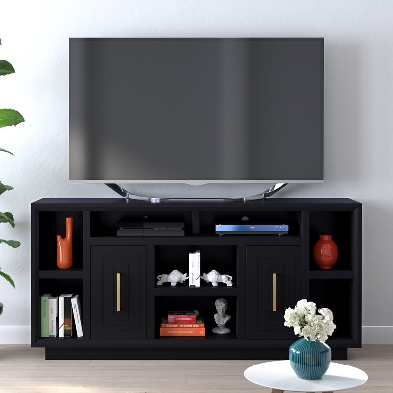 Sunset – TV Stand Console|Black|67″W x 18″D x 36″H|85″W x 18″D x 36″H