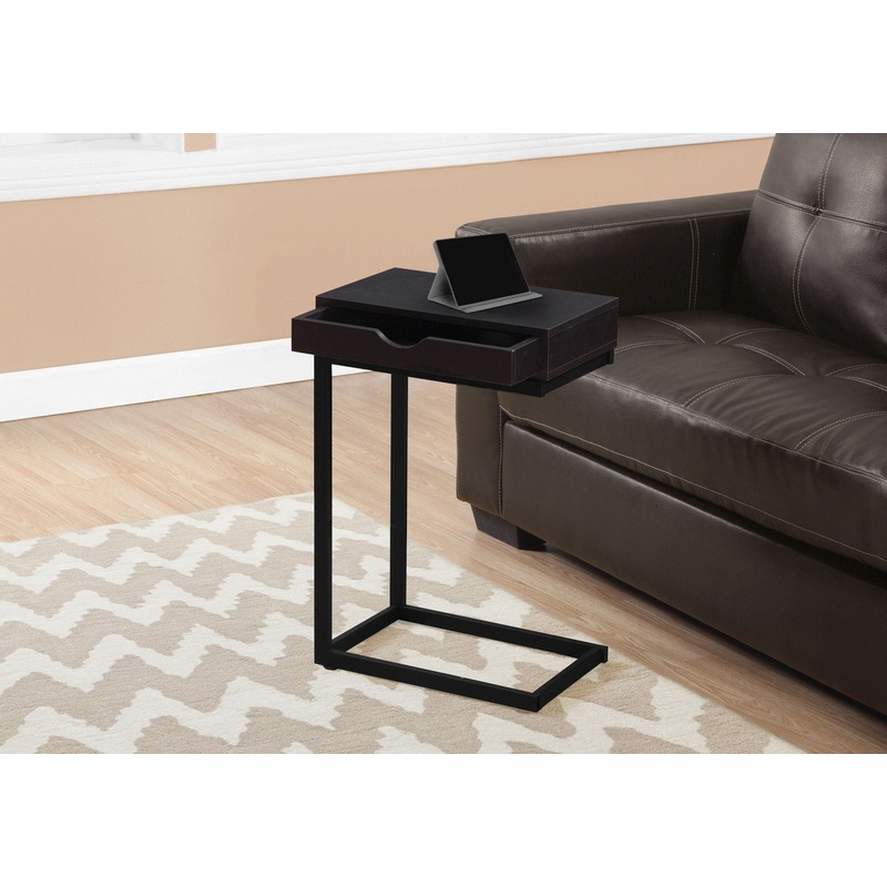 Accent Table, C – Shaped Contemporary Elegant Desig