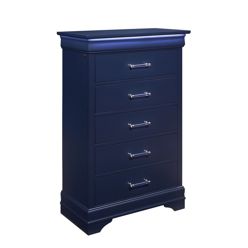 Charlston – Chest With LED|White|Blue