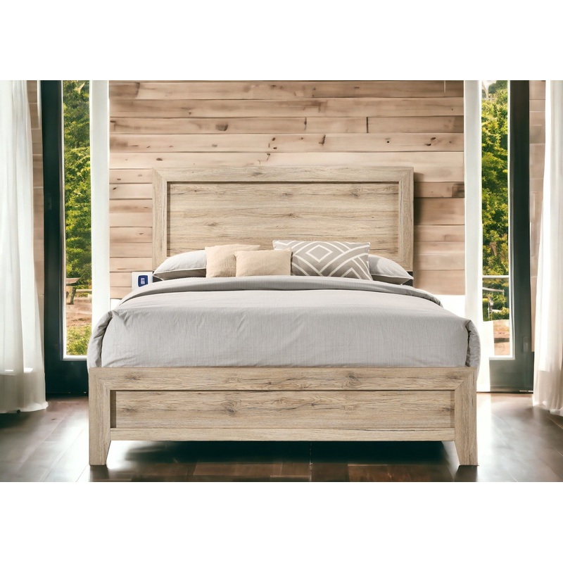 Miquell – Panel Bed|Light Brown|Dark Brown|Queen|King