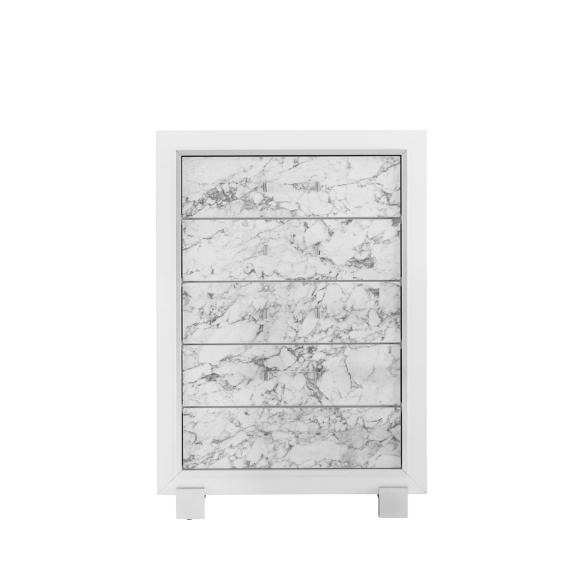 Skye – Marble Chest – White