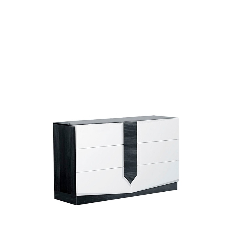Vios – Zebra High Gloss Dresser – White