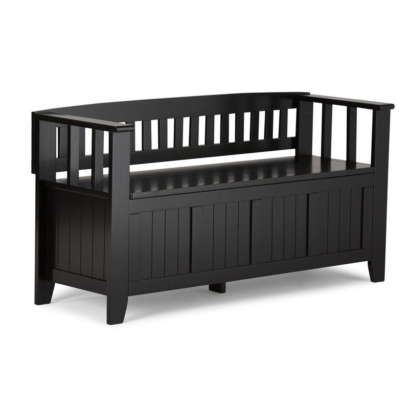 Acadian – Entryway Storage Bench, Handcrafted