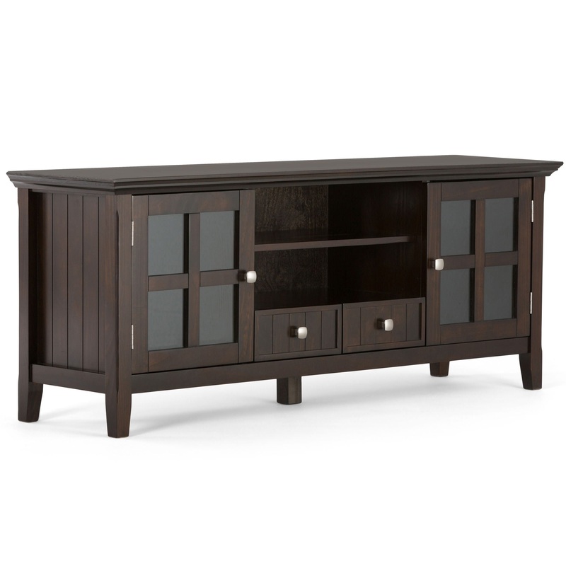 Acadian – TV Media Stand|White|Dark Brown|Black|Gray
