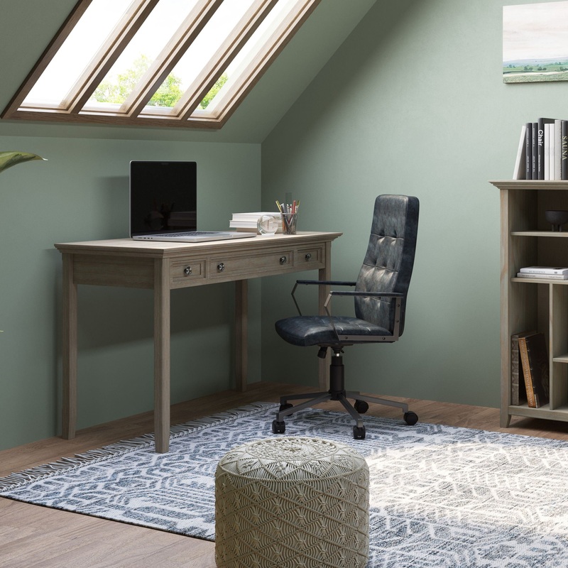 Amherst – Handcrafted Desk|Light Brown|Dark Brown