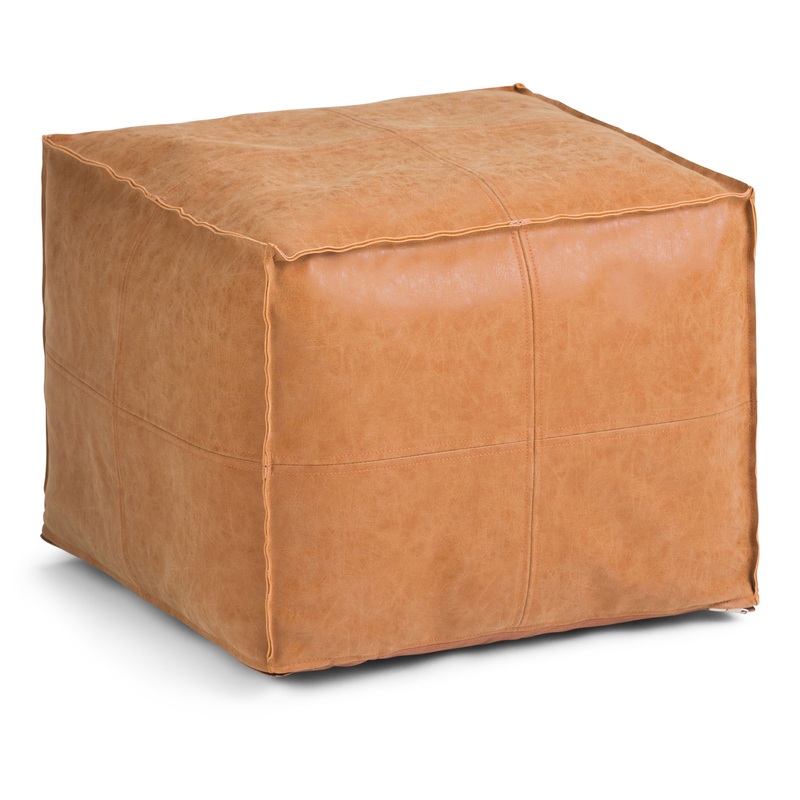 Brody – Versatile Square Pouf|Light Blue|Gray|Dark Gray|Dark Brown