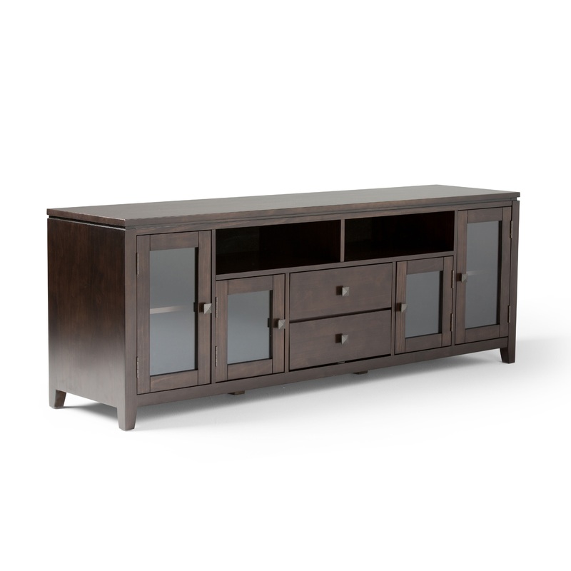 Cosmopolitan – Wide TV Media Stand – Mahogany Brown