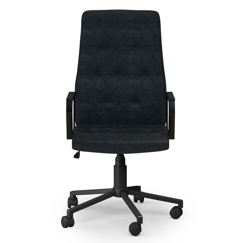 Foley – Swivel Office Chair – Distressed Blue