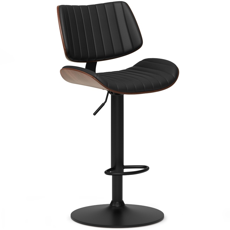 Novak – Adjustable Bar Stool – Black