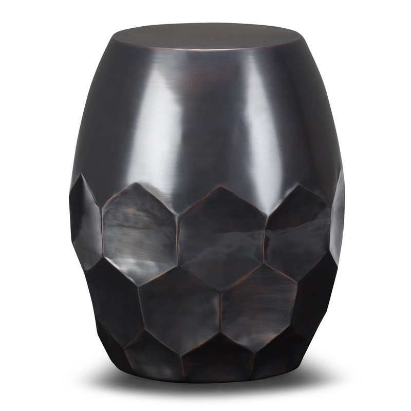 Flanigan – Metal Accent Table – Antique Copper