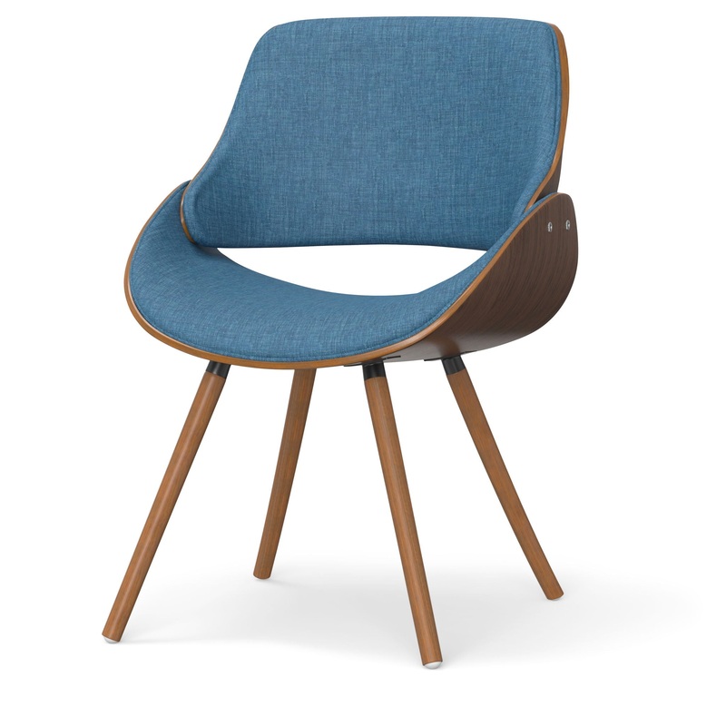 Malden – Bentwood Dining Chair With Wood Back – Blue