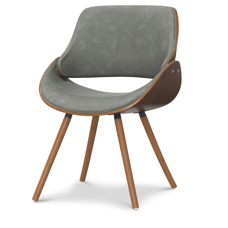 Malden – Bentwood Dining Chair With Wood Back – Distressed Gray