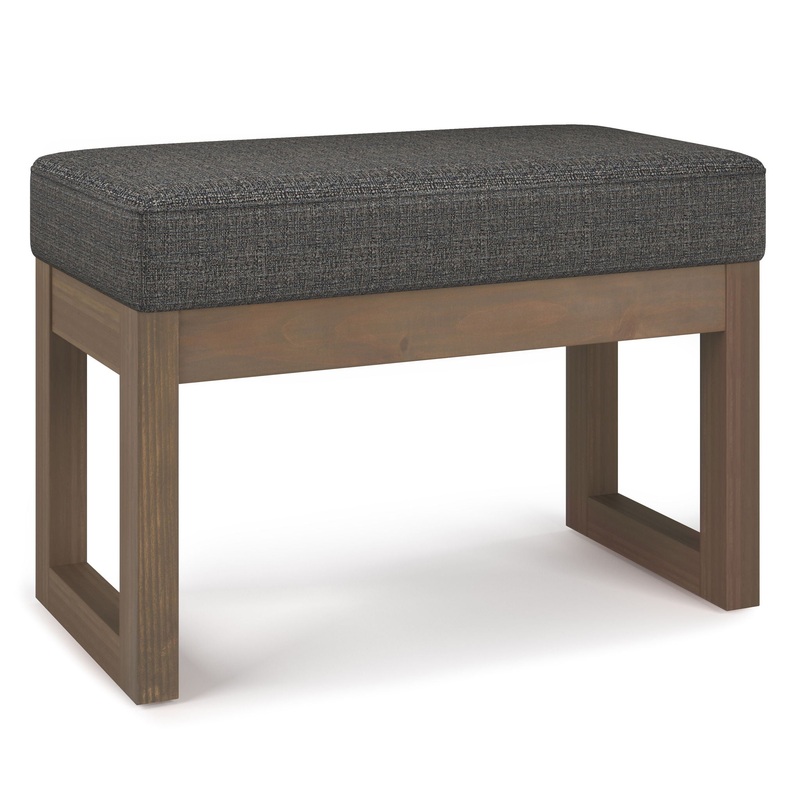 Milltown – Footstool Small Ottoman Bench – Ebony
