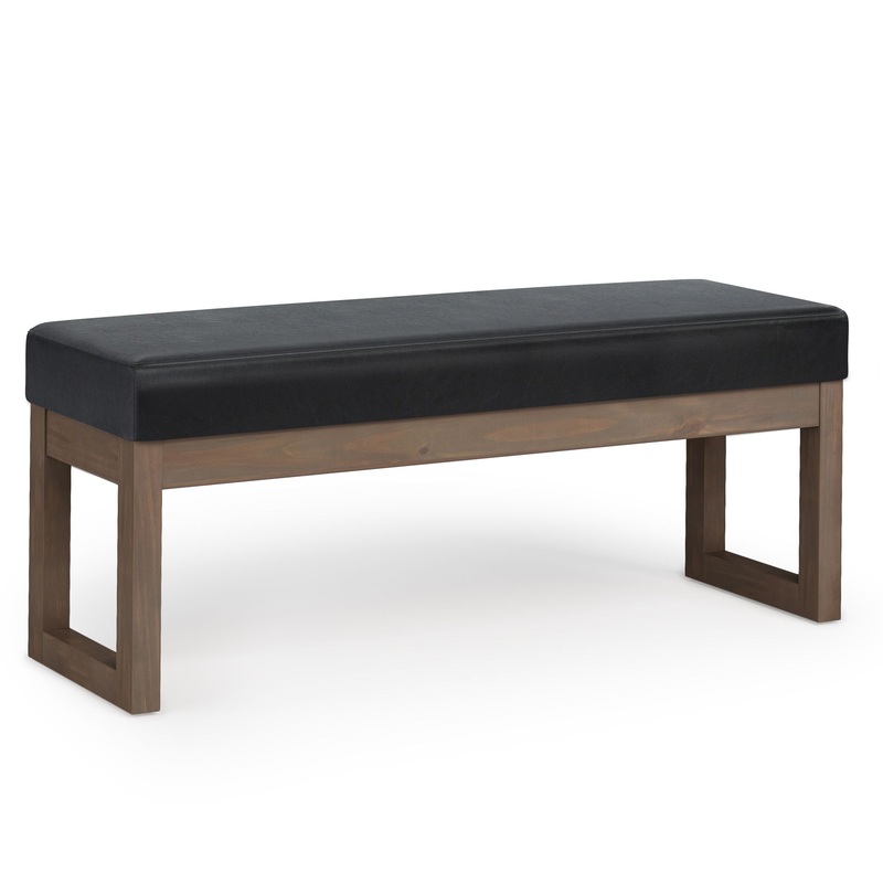 Milltown – Large Ottoman Bench – Midnight Black