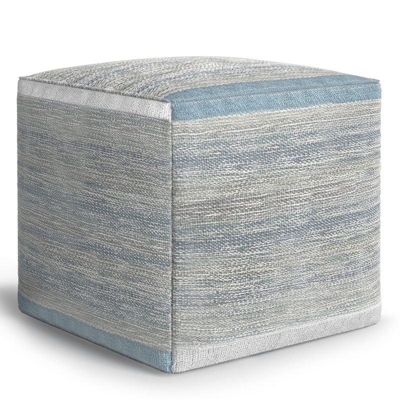 Naya – Cube Pouf – Blue Melange