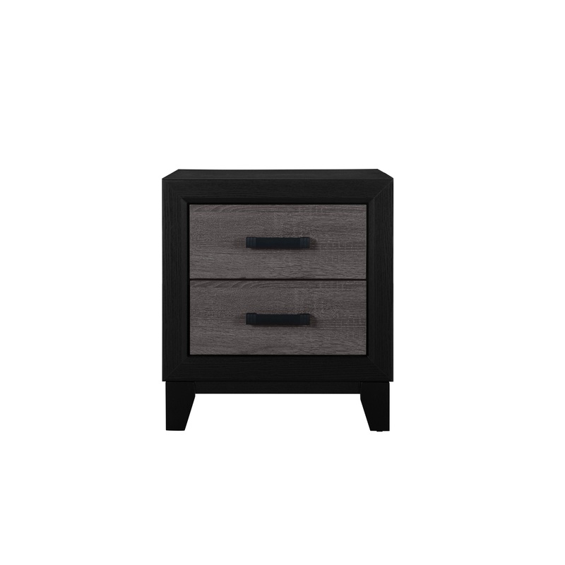 Soluto – Nightstand – Gray / Black