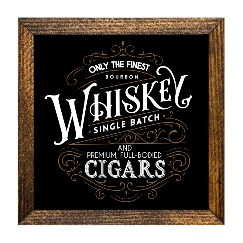 TIMBERLAND FRAME WHISKEY AND CIGARS