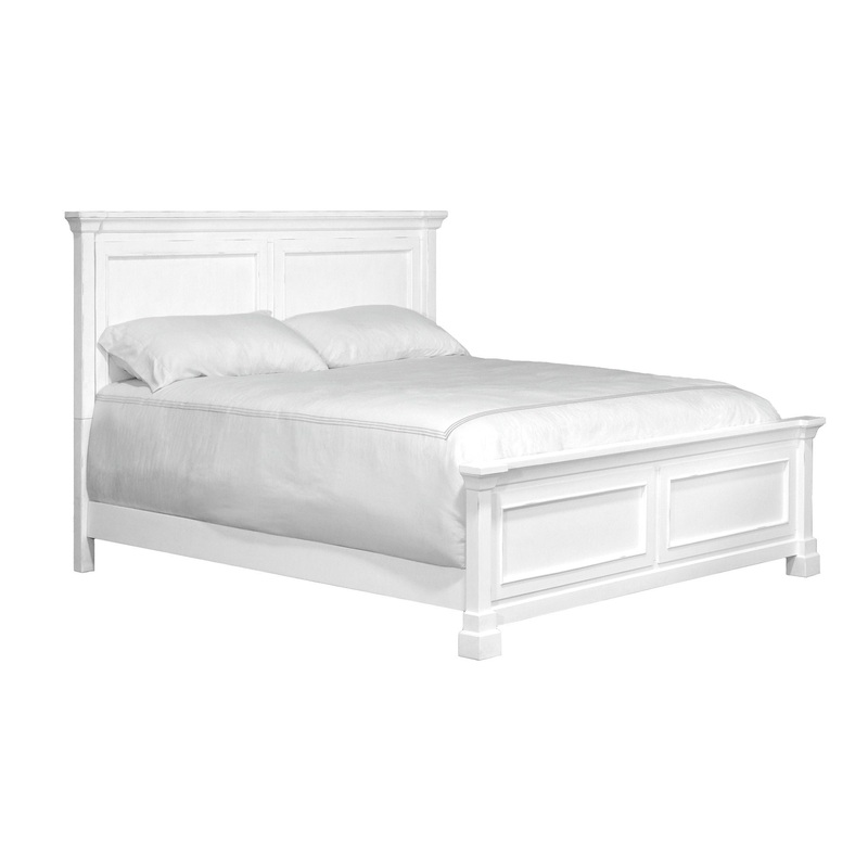 Coastal Panel Bed|White|King|Queen