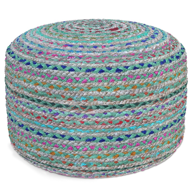 Margo – Round Pouf – Green