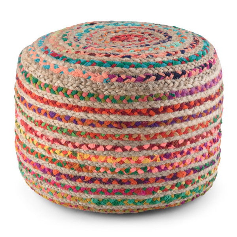 Margo – Round Pouf – Multi Color