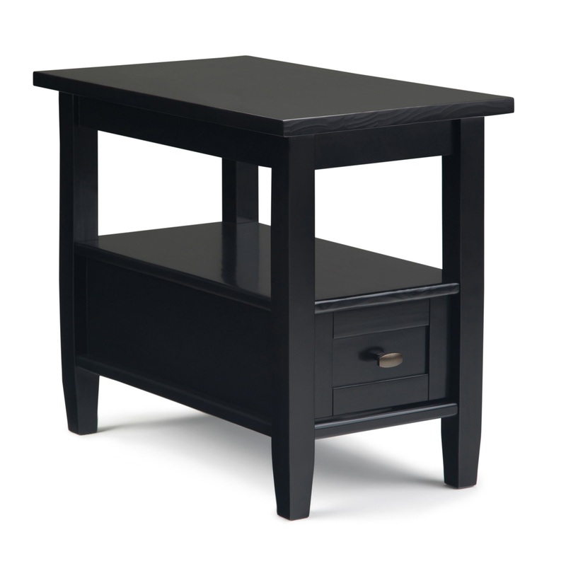 Warm Shaker – Narrow Side Table – Black