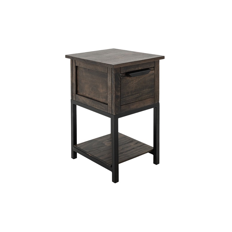 Dark Mita – Chairside Table – Cedar Brown