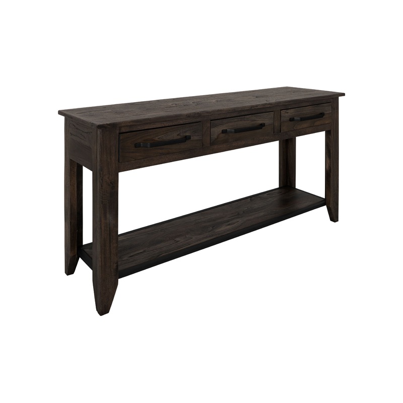 Dark Teak – Sofa Table – Oil Black