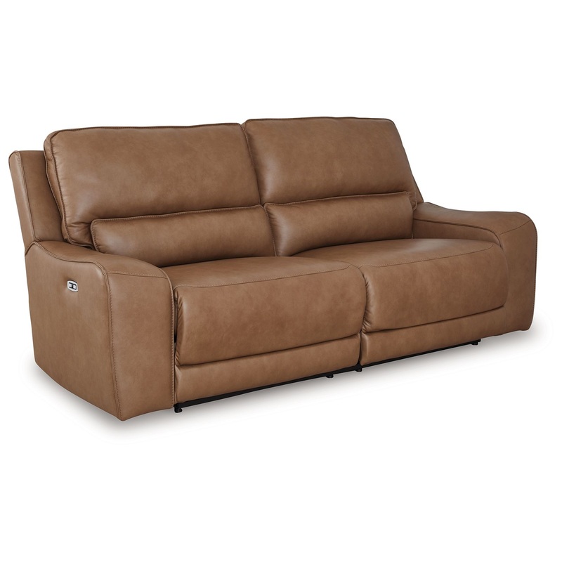 DeepWakes – Caramel – 2 Seat Power Reclining Sofa Adjustable Headrest