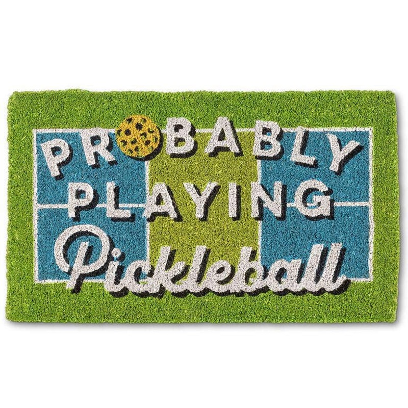 Playing Pickleball Doormat-18x30L