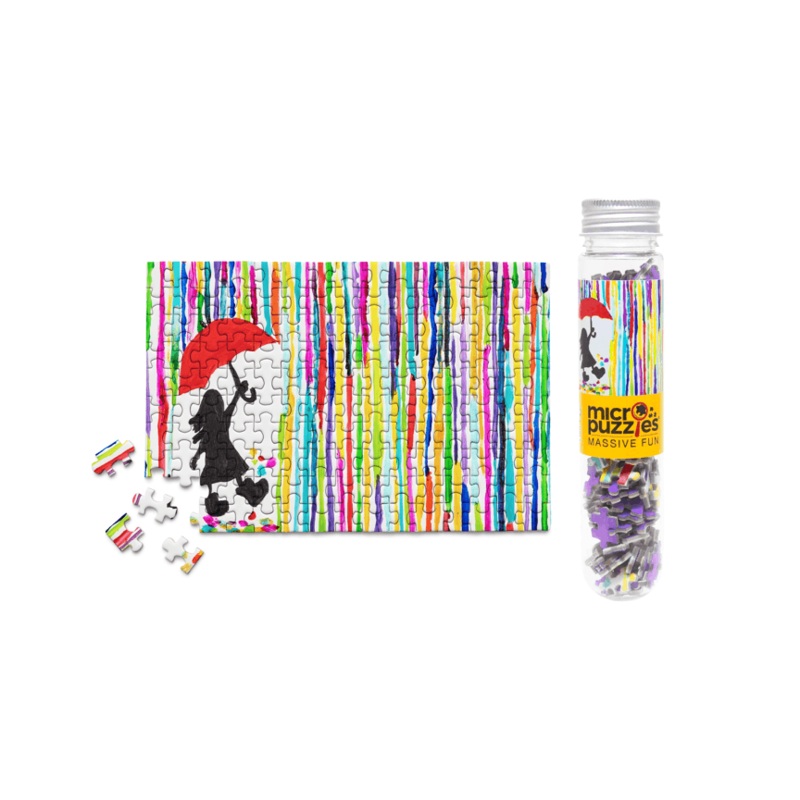 Rainbow Rain MicroPuzzle – Mini Jigsaw Puzzle