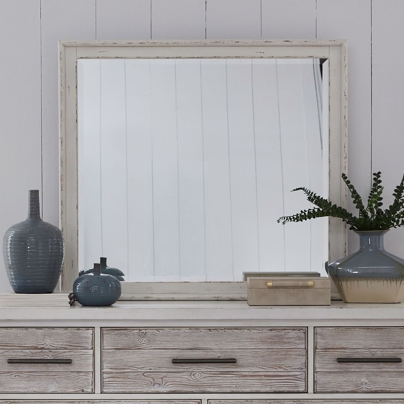 Backroads – Landscape Mirror – White