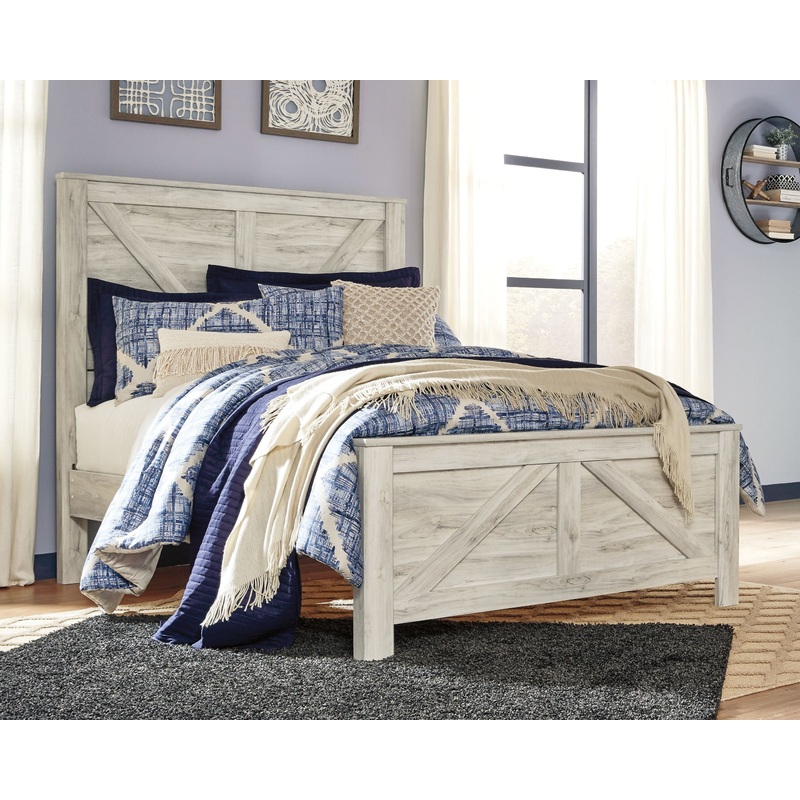 Bellaby – Crossbuck Panel Bed|Light Brown|Queen|King