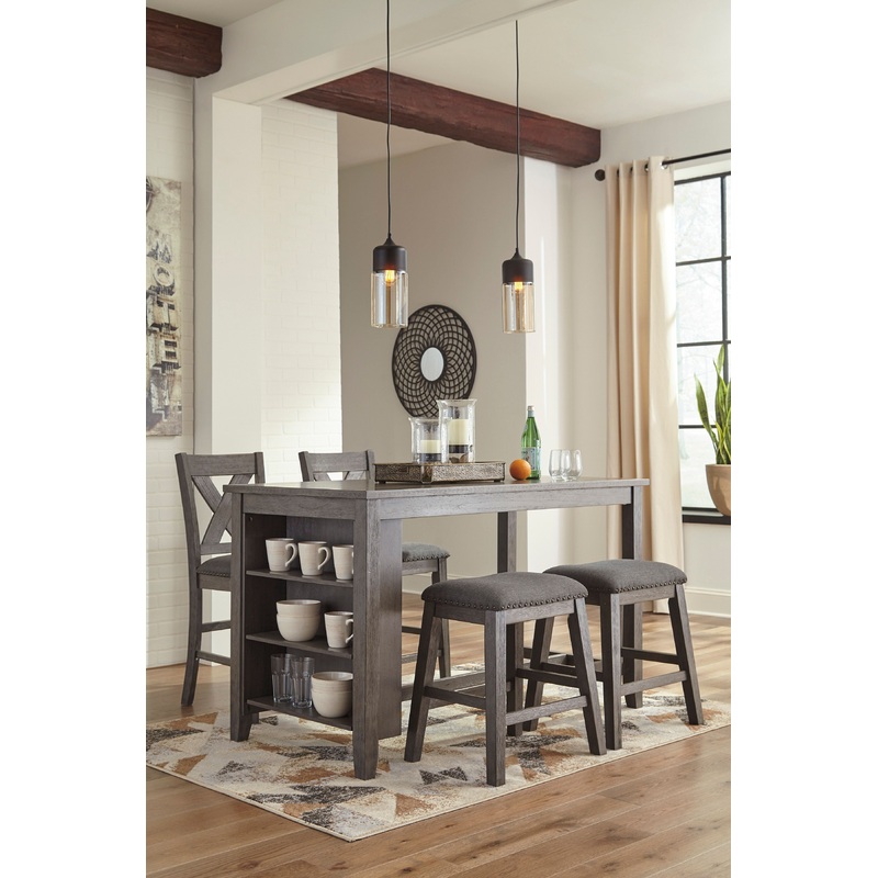Caitbrook – Rectangular Counter Table Set
