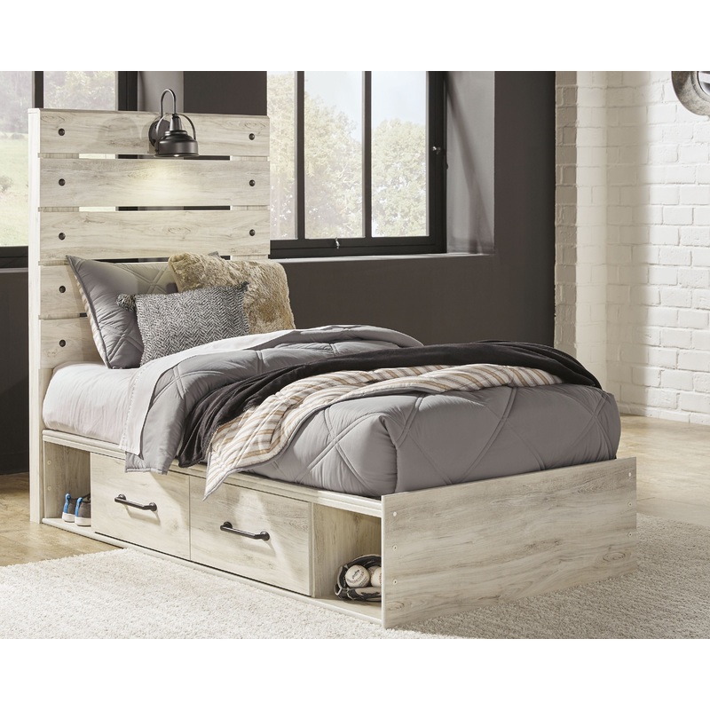 Cambeck – Panel Bed|Light Brown|Twin|Queen|King|Full