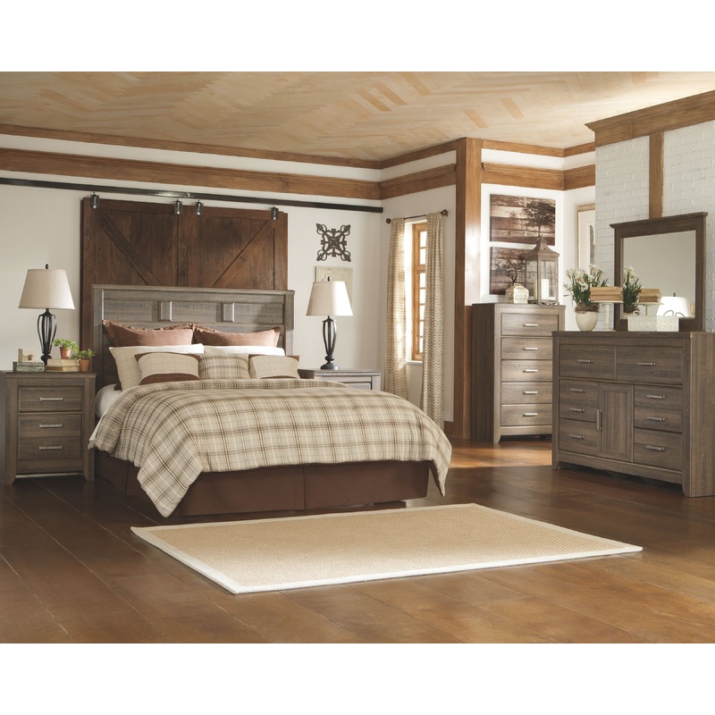 Juararo – Bedroom Set|Dark Brown|4 Pc. – Dresser, Mirror, Chest, Panel Headboard|6 Pc. – Dresser, Mirror, Chest, Panel Headboard, 2 Nightstands|3 Pc. – Dresser, Mirror, Panel Headboard|5 Pc. – Dresser, Mirror, Panel Headboard, 2 Nightstands