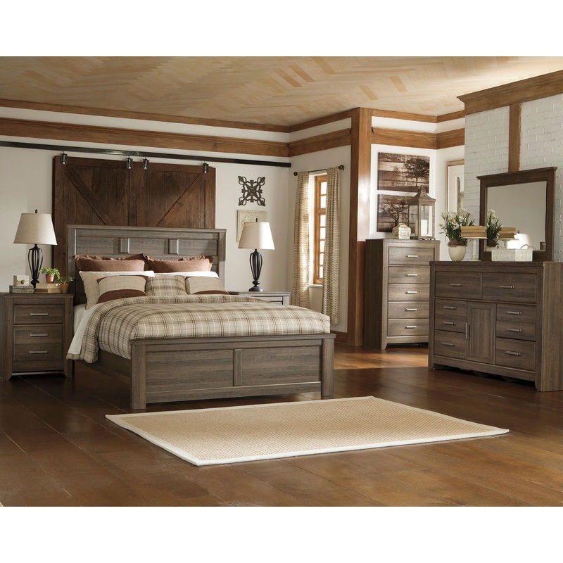 Juararo – Panel Bedroom Set|Dark Brown|6 Pc. – Dresser, Mirror, Chest, Panel Bed|8 Pc. – Dresser, Mirror, Chest, Panel Bed, 2 Nightstands|5 Pc. – Dresser, Mirror, Panel Bed|7 Pc. – Dresser, Mirror, Panel Bed, 2 Nightstands