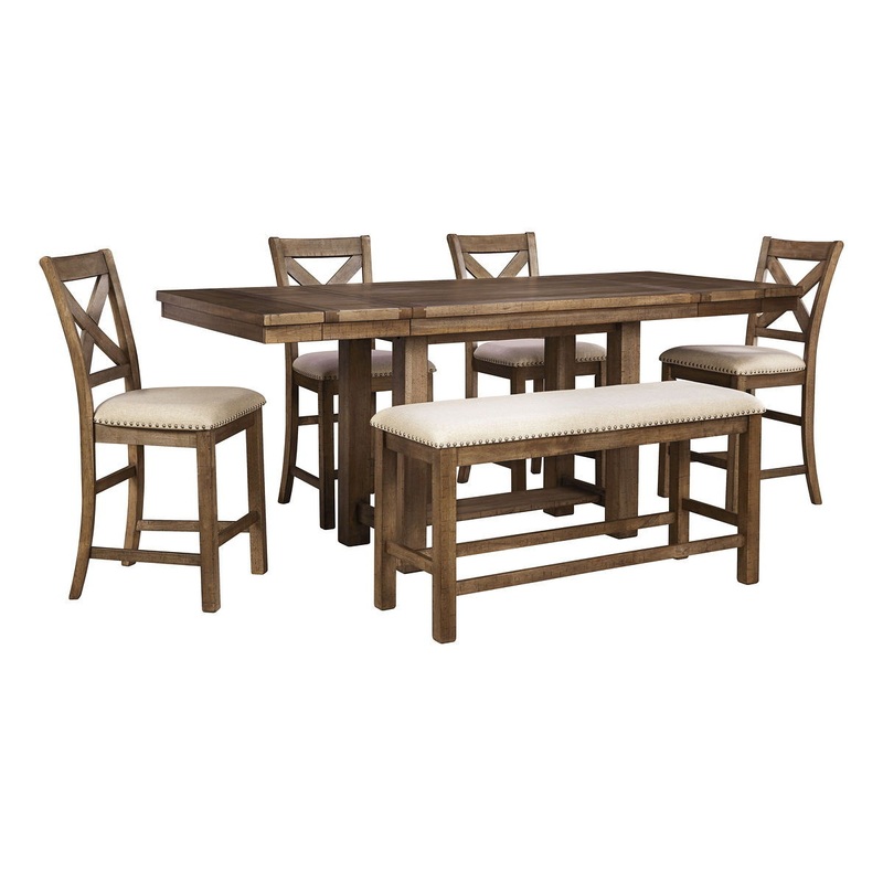 Moriville – Rectangular Dining Table Set – Counter Height