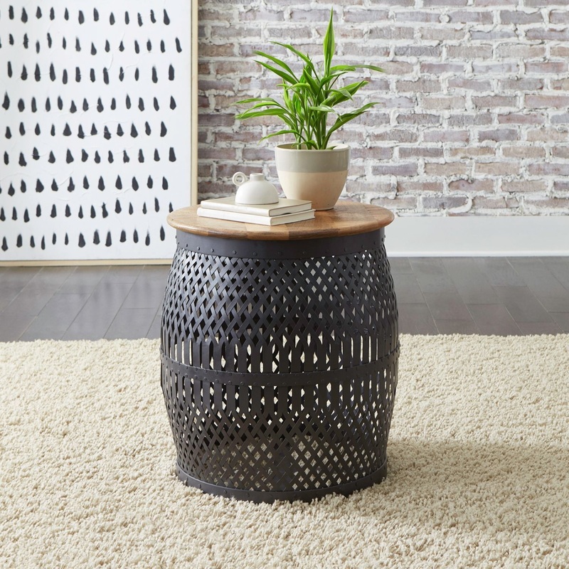 Shadow View – Accent End Table – Black